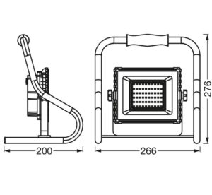 Proiector LED portabil (lampa de lucru) Ledvance Worklight Battery - 000004058075576490