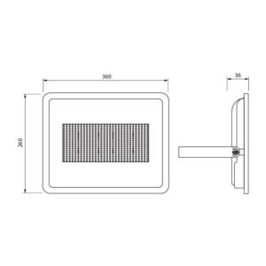 Proiector LED Vivalux VIGOR, 200W, 230V, 22000 lm, lumina rece (6400K) - VIV004037