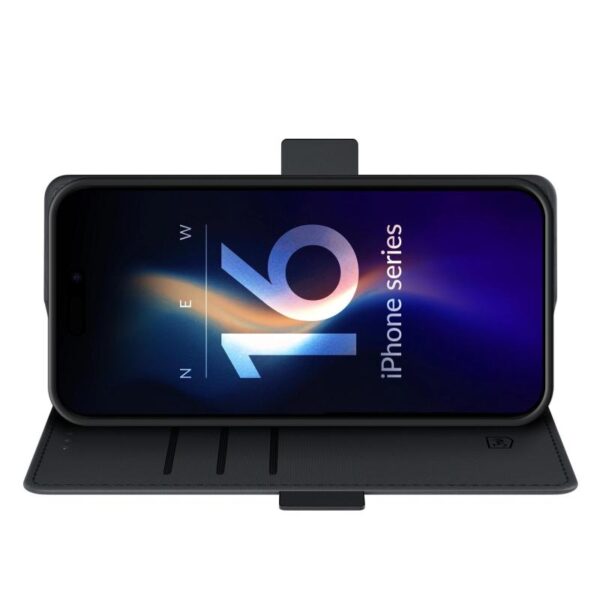 Protective case 3mk Wallet Case for iPhone 16 Pro Max, Black - PHA-5903108576277