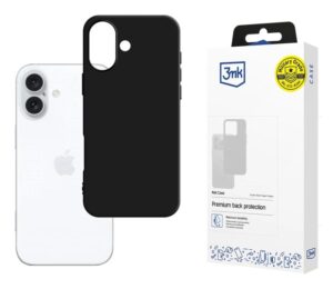 Protective cover 3mk Matt Case for iPhone 16 Plus, Black - PHA-5903108579575