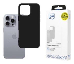 Protective cover 3mk Matt Case for iPhone 16 Pro, Black - PHA-5903108579582