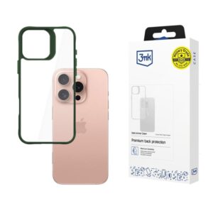 Protective cover 3mk Satin Armor Case+ for iPhone 16 Pro, Green - PHA-5903108592727