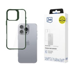 Protective cover 3mk Satin Armor Case+ for iPhone 16 Pro Max, Green - PHA-5903108592734