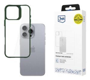 Protective cover 3mk Satin Armor Case+ for iPhone 16 Pro Max, Green - PHA-5903108592734
