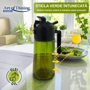 PULVERIZATOR ULEI/OTET 450ML, 2 IN 1, NEGRU, ART OF DINING BY HEINNER - HR-JN-450MLN