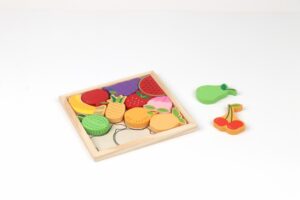 PUZZLE DIN LEMN CU FRUCTE, 12 PIESE - MKT1078CGH4