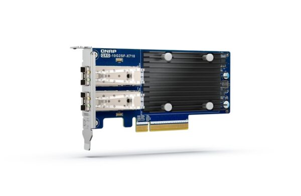 QNAP QXG-10G2T-X710 Two Port 10GbE Network Card with SR-IOV and iSCSI - QXG-10G2SF-X710