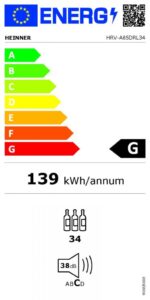 RACITOR DE VINURI HEINNER HRV-A85DRL34