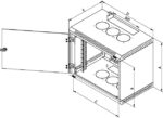 Rack de perete Triton sectiune simpla 18U 600mm adancime - RBA-18-AS6-CAX-A6