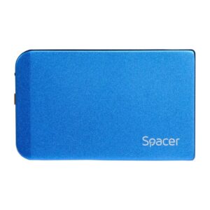 Rack extern HDD/SSD 2.5" Spacer USB 3.0 albastru - SPR-25611A