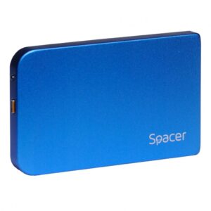 Rack extern HDD/SSD 2.5" Spacer USB 3.0 albastru - SPR-25611A