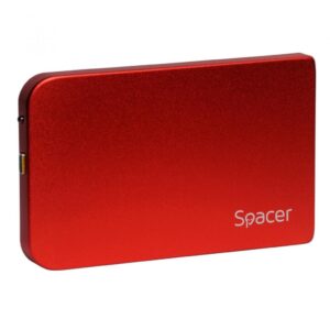 Rack extern HDD/SSD 2.5" Spacer USB 3.0 rosu - SPR-25611R