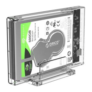 Rack HDD Orico 2159C3 USB 3.1 2.5" transparent, protocol USAP si TRIM - 2159C3-CR
