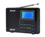 Radio cu ceas Akai APR-400 cu baterii 3x AAA, Bluetooth 5.0