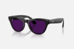 Ray-Ban Meta Skyler AI Glasses Shiny Black/Transitions Amethyst - RW4010 601/CH 52