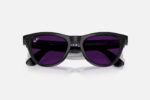 Ray-Ban Meta Skyler AI Glasses Shiny Black/Transitions Amethyst - RW4010 601/CH 52 - imagine 4