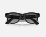 Ray-Ban Meta Wayfarer AI Glasses Matte Black/Polar Gradient Graphite - RW4008 601ST3 53 - imagine 5