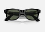 Ray-Ban Meta Wayfarer AI Glasses Shiny Black/G-15 Green - RW4006 601/71 50 - imagine 5