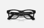 Ray-Ban Meta Wayfarer Gen 2 AI Glasses Matte Black/Clear (Large) - RW4012 601SSB 53-22 - imagine 4