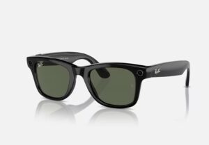 RayBan Meta Wayfarer Shiny BLACK/GREEN - RW4006 601/71