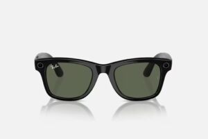 RayBan Meta Wayfarer Shiny BLACK/GREEN - RW4006 601/71