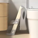 Reductor de toaleta pt copii cu scara, gri, U-Grow - UGRS-0001