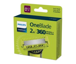 Rezerva OneBlade QP624/50, set fata si Corp: 2 lame 360
