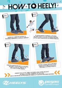 ROLE HEELYS X2 DUAL UP 31 ALB NEGR MULTI - HLY-B2W-1653