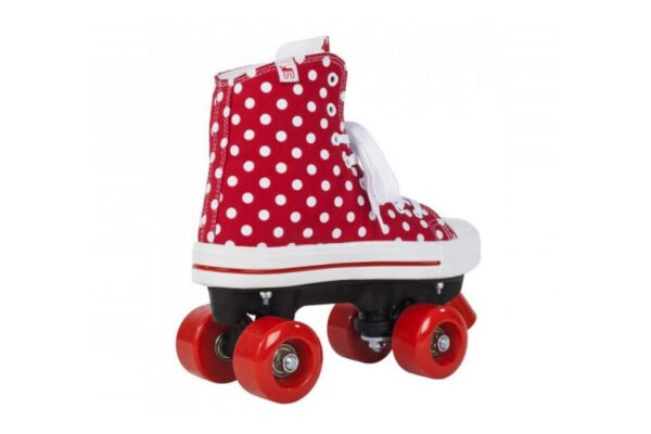 ROLE ROOKIE CANVAS HIGH POLKA DOTS 33 ROSU ALB - RKE-SKA-1540