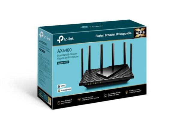 Router wireless TP-LINK Gigabit Archer AX72, AX5400, WiFi 6