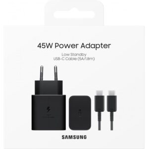 Samsung Galaxy 45W Power Adapter Black & Cable - EP-T4511XBEGEU