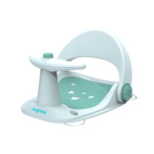 Scaun baie bebe cu ghidon, spatar reglabil, verde, U-Grow - UGSB-0097-BL