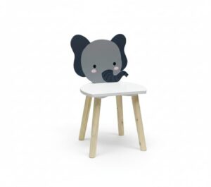 Scaun copii, MDF, design elefant, U-Grow - UG-CHAIR-EF