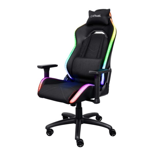 Scaun gaming Trust GXT 719 Ruya, iluminare RGB, 5 roti - TR-25185