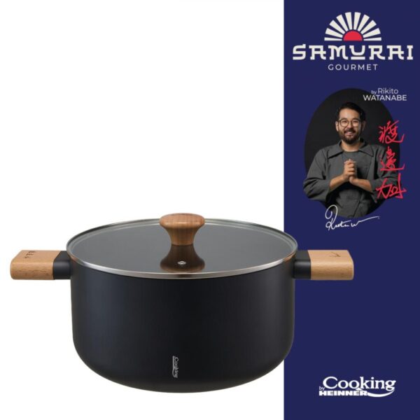 SEMIOALA ALUMINIU + CAPAC 24X12.5 CM, 5.3 L, RIKITO WATANABE - HR-SNT-S24