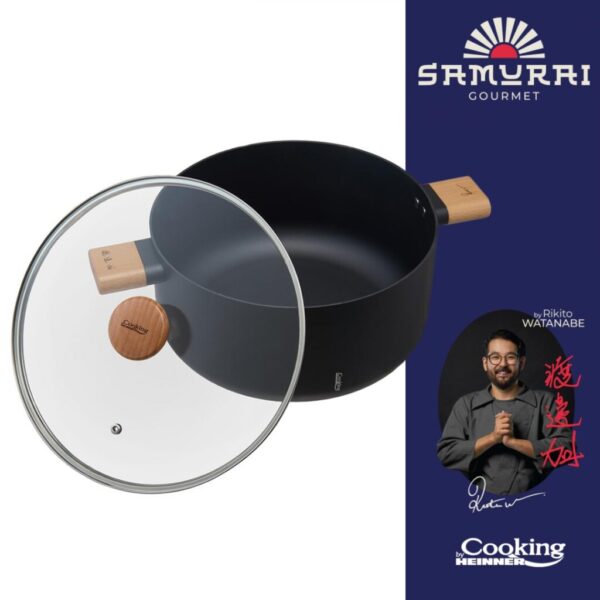SEMIOALA ALUMINIU + CAPAC 24X12.5 CM, 5.3 L, RIKITO WATANABE - HR-SNT-S24