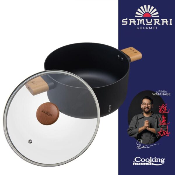 SEMIOALA ALUMINIU + CAPAC 28X14 CM, 7.8 L, RIKITO WATANABE - HR-SNT-S28