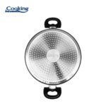 SEMIOALA ALUMINIU FORJAT 24x10 CM, 3.8L, ONIX, COOKING BY HEINNER - HR-NL-24S