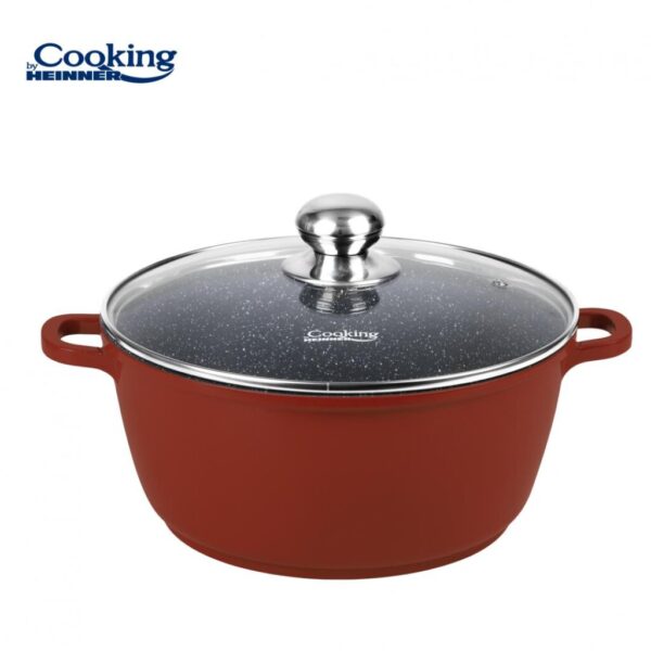 SEMIOALA ALUMINIU+CAPAC 26X12CM, 5.3 L, CALABRIA, COOKING BY HEINNER - HR-JLG-C26SO