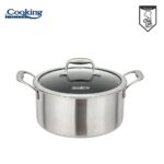 SEMIOALA CU CAPAC, 20x10 CM, 2.8 L TITANIUM3, COOKING BY HEINNER - HR-MRK-20