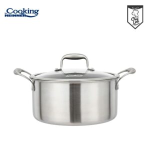 SEMIOALA CU CAPAC, 20x10 CM, 2.8 L TITANIUM3, COOKING BY HEINNER - HR-MRK-20