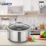 SEMIOALA CU CAPAC, 20x10 CM, 2.8 L TITANIUM3, COOKING BY HEINNER - HR-MRK-20