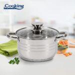 SEMIOALA INOX + CAPAC 20x12.5 CM, 3.6 L, COOKING BY HEINNER - HR-JX-S20