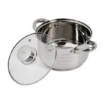 SEMIOALA INOX+CAPAC, 18X10.5 CM, 2.5 L, MYRA, COOKING BY HEINNER - HR-HJ-025