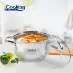 SEMIOALA INOX+CAPAC, 20 X 11.5 CM, 3.6 L, AMIRA, COOKING BY HEINNER - HR-MSF-036