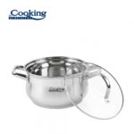 SEMIOALA INOX+CAPAC, 20 X 11.5 CM, 3.6 L, AMIRA, COOKING BY HEINNER - HR-MSF-036