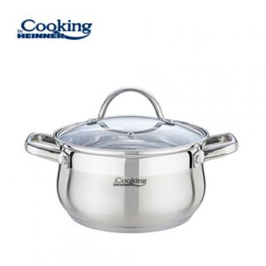 SEMIOALA INOX+CAPAC, 20 X 11.5 CM, 3.6 L, AMIRA, COOKING BY HEINNER - HR-MSF-036