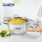 SEMIOALA INOX+CAPAC, 22 X 12.5 CM, 4.7 L, AMIRA, COOKING BY HEINNER - HR-MSF-047