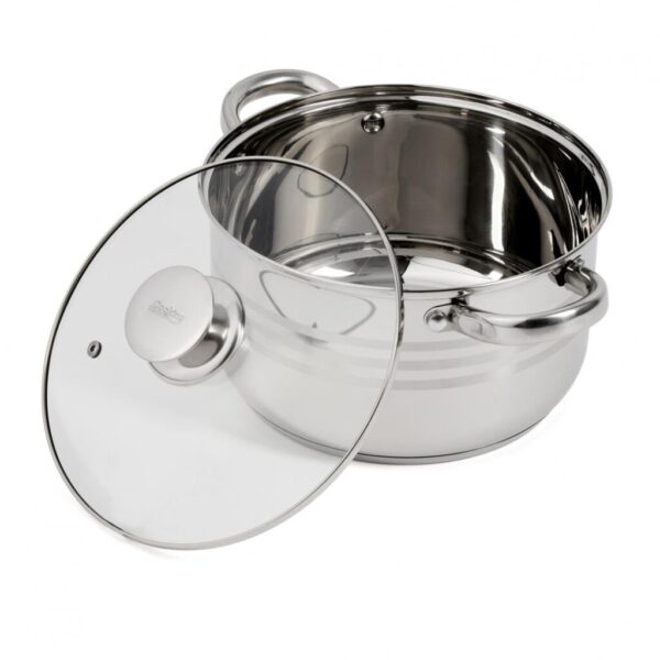 SEMIOALA INOX+CAPAC, 22X12.5 CM, 4.5 L, MYRA, COOKING BY HEINNER - HR-HJ-045