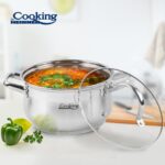 SEMIOALA INOX+CAPAC, 24 X 13.5 CM, 6.1 L, AMIRA, COOKING BY HEINNER - HR-MSF-061